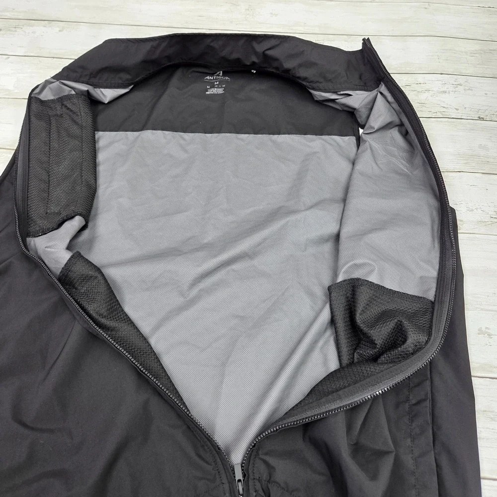 Antigua Dallas Stars NHL Vest Mens Medium Black Full‎ Zip Pockets Sportswear